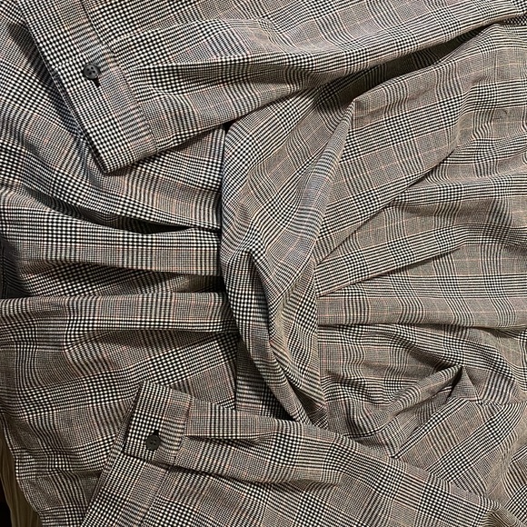 Ann Taylor plaid peplum top - Picture 4 of 5